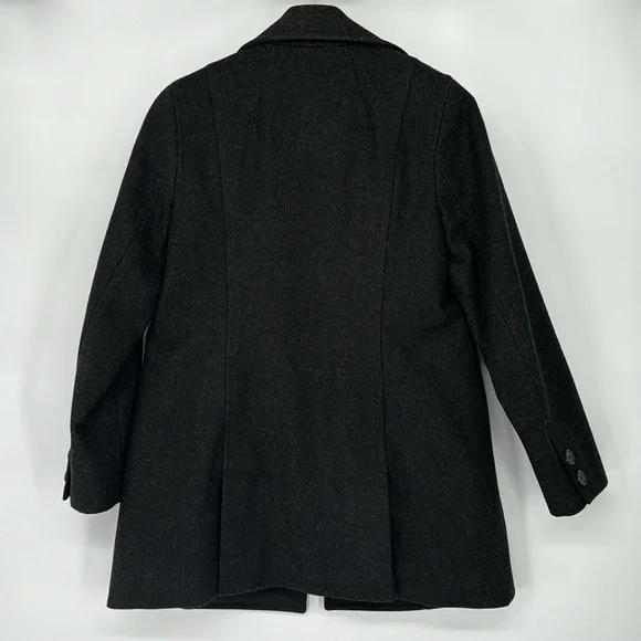 J. Crew Women’s Gray Wool Blend Double Breasted Pea Coat Jacket Size PXS Classic - Picture 13 of 13